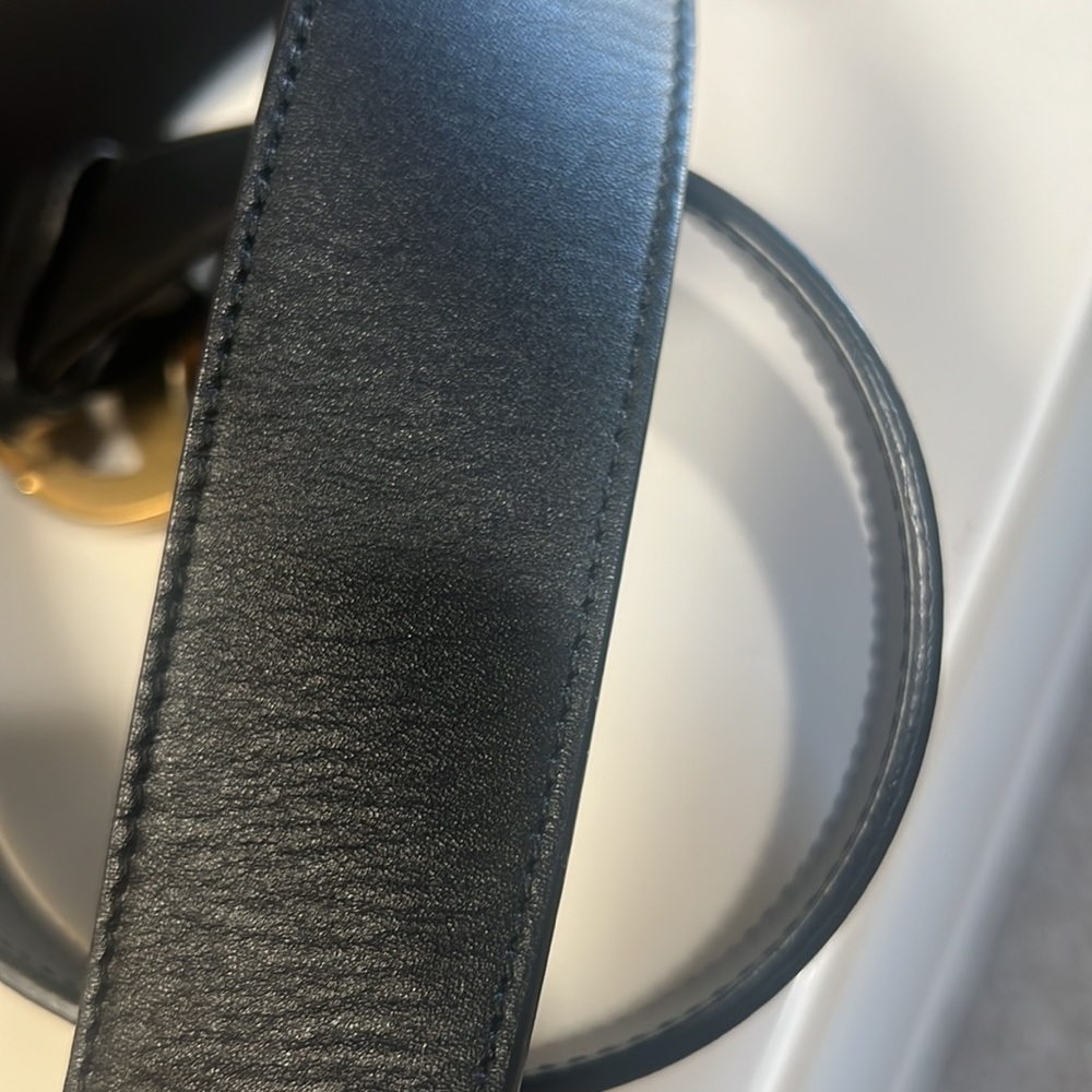 GUCCI GG Marmont belt 400593 notation size 70 leather black‎ gold metal f… - Picture 10 of 10